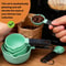 8-Piece Stainless Steel Measuring Spoon Set with Dual Scale Markings for Baking & Cooking