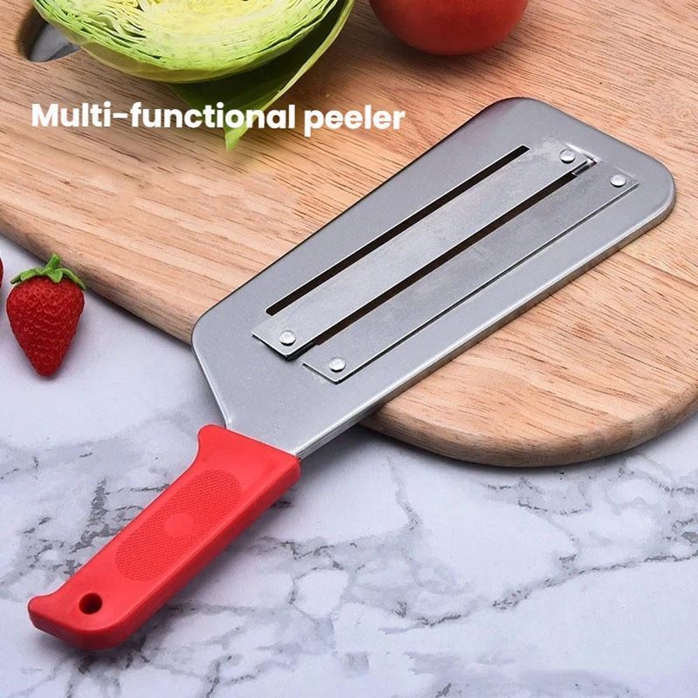 Stainless Steel Double Blade Vegetable Slicer & Julienne Cutter for Fast Kitchen Prep