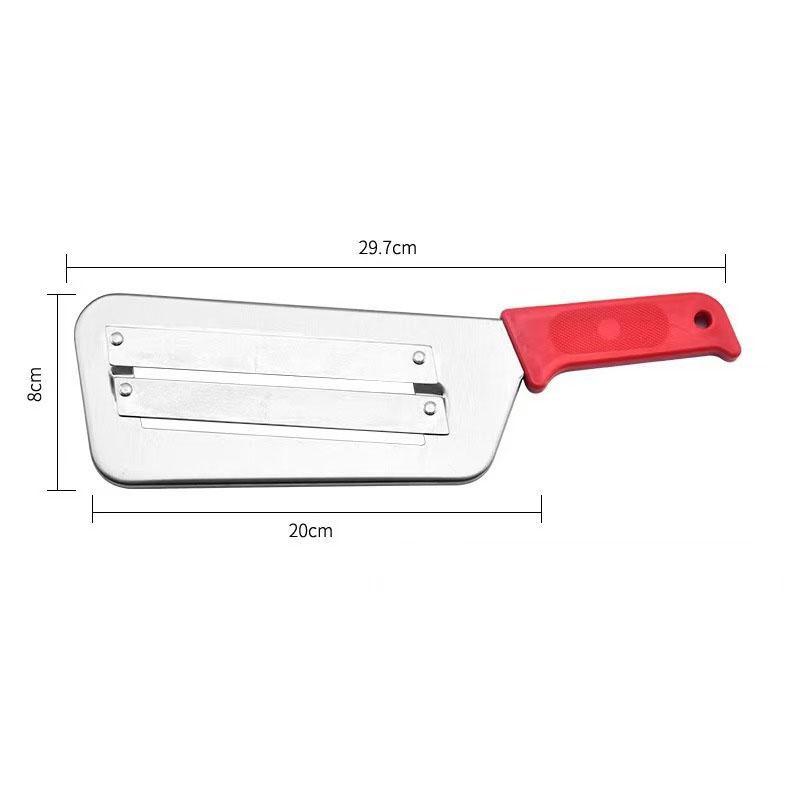 Stainless Steel Double Blade Vegetable Slicer & Julienne Cutter for Fast Kitchen Prep