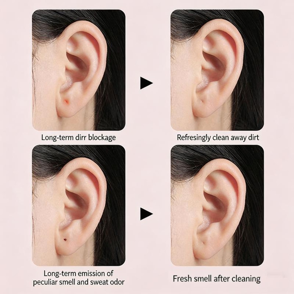 Ear Hole Cleaning Floss 60Pack Disposable Ear Piercing Cleaner For Fresh OdorFree Piercings Random 3