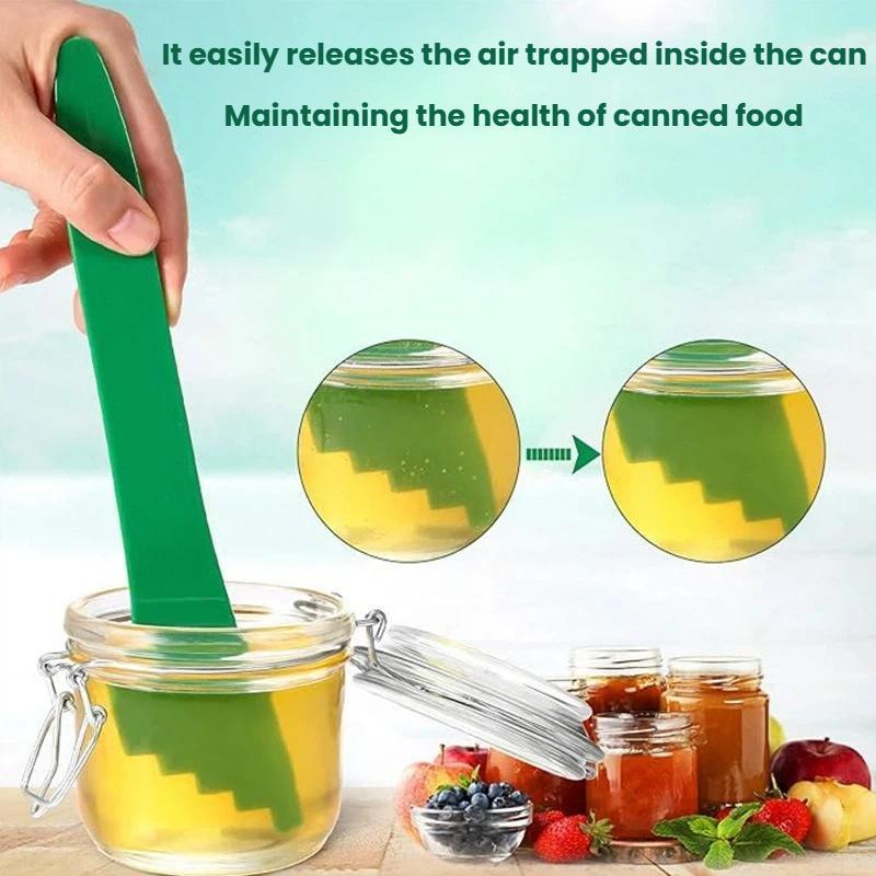 Magnetic Jar Lid Lifter & Canning Spoon Set Heat-Resistant Kitchen Tool Kit for Safe Food Storage