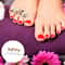 Pearl Comfort Silicone Toe Separators for Pedicure and Nail Polish Application