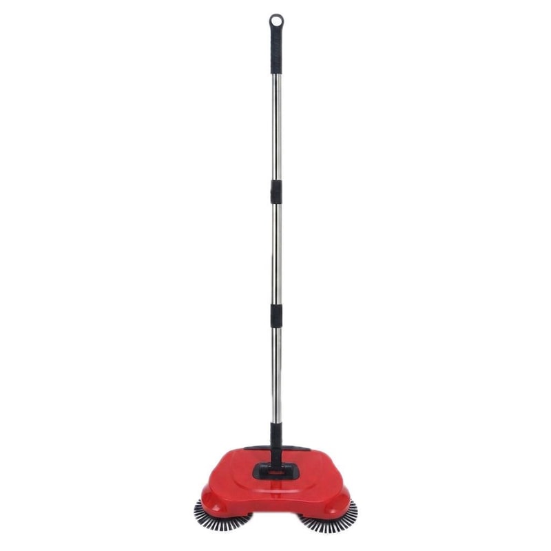 Push Vacuum Sweeper With Dustbin For Under Furniture Cleaning 9