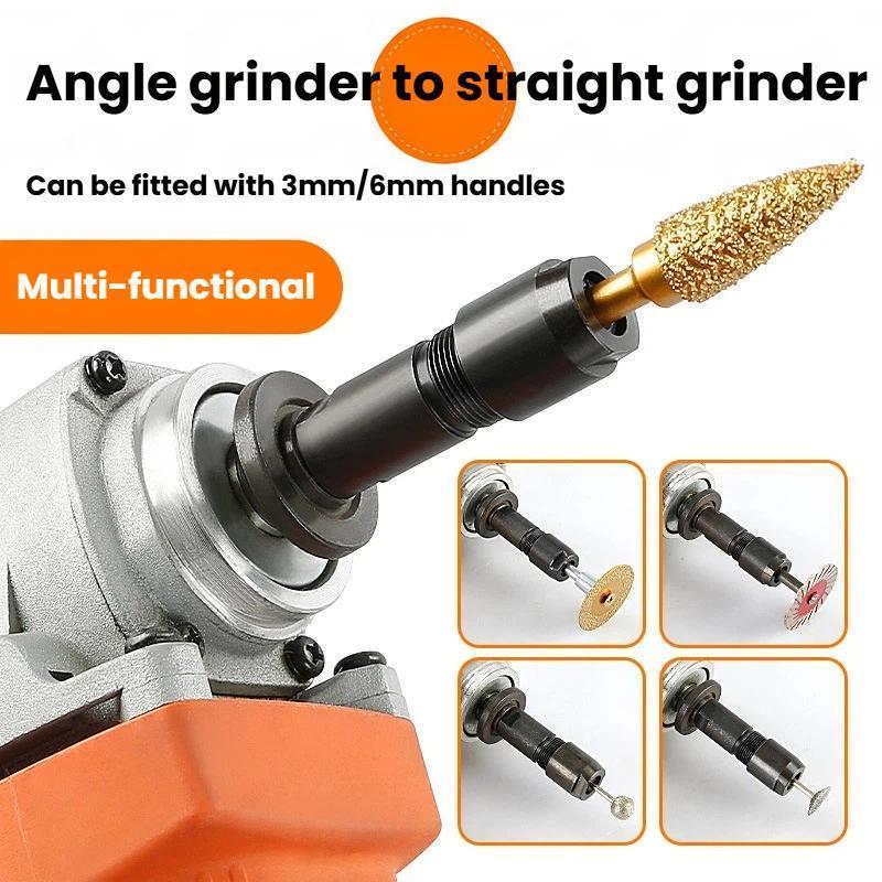 Angle Grinder Conversion Kit Straight Grinder Chuck Adapter For Polishing Sanding Grinding 1