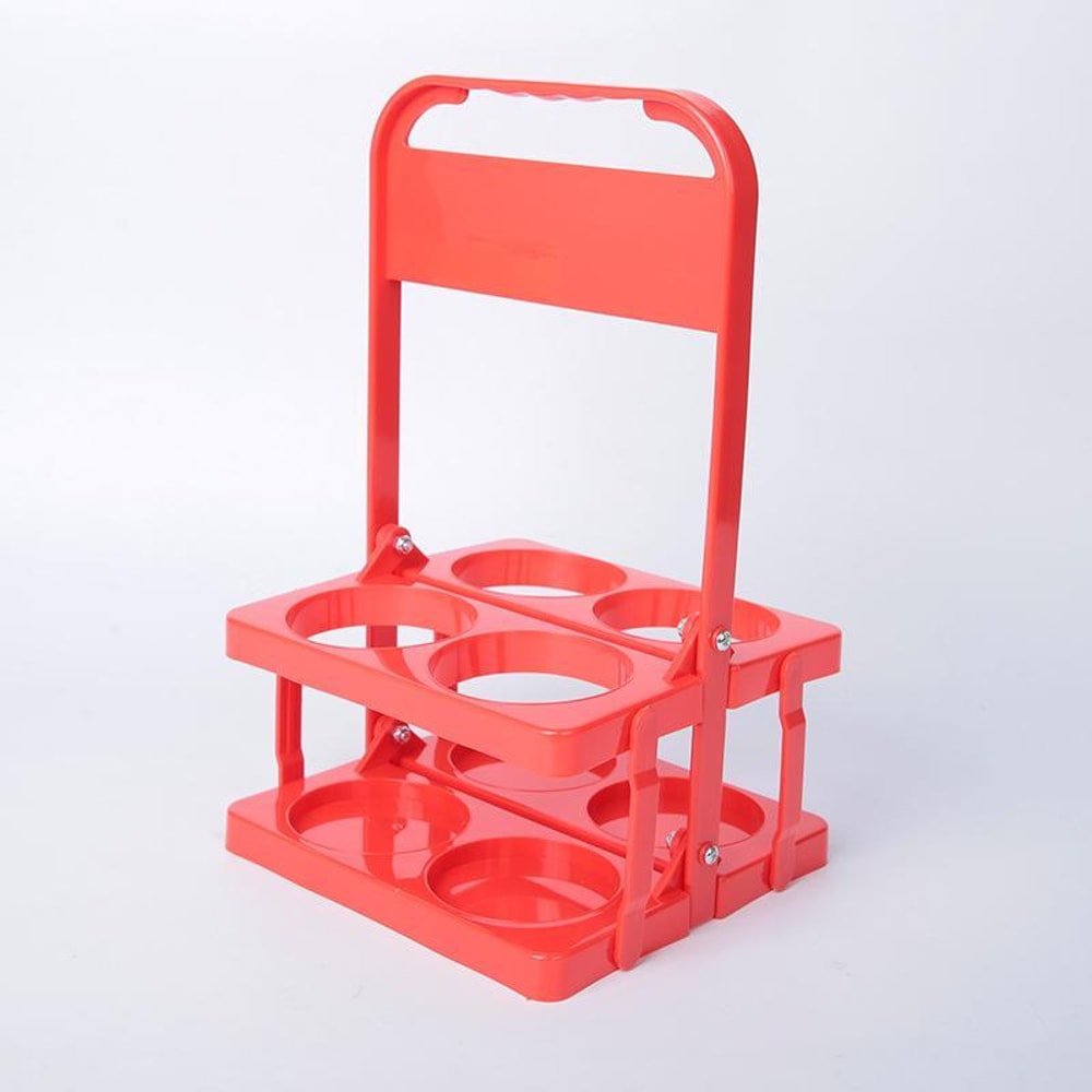 Collapsible 4Bottle Drink Carrier With Handle Portable Bottle Carrier For Beer Soda Wine 4