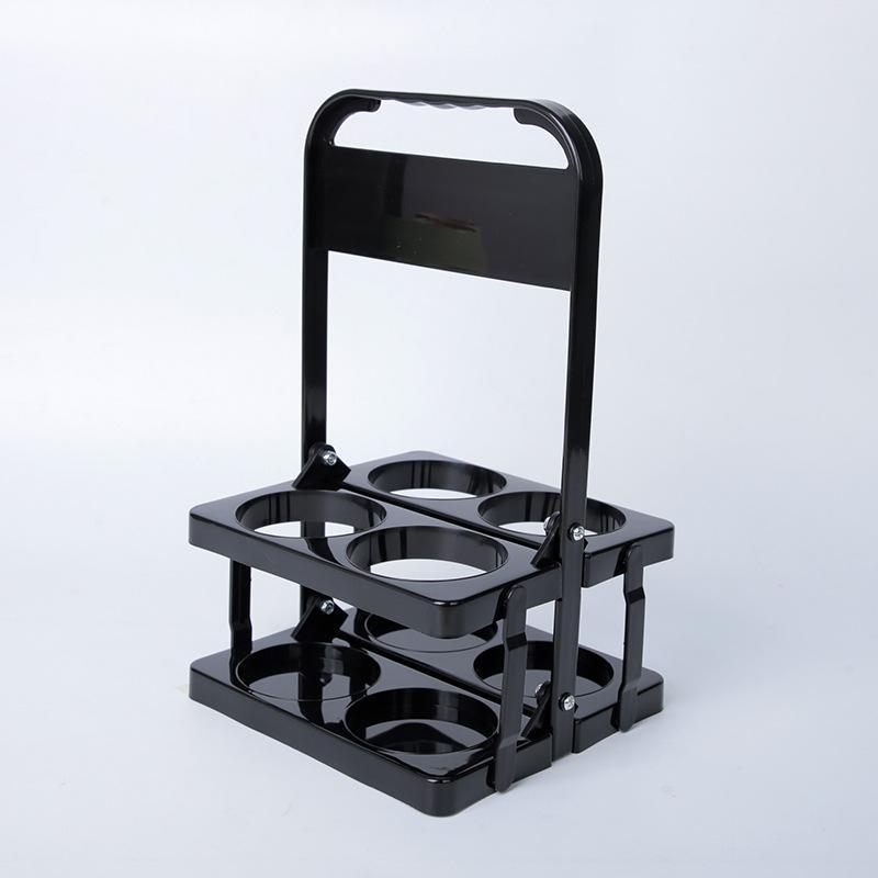 Collapsible 4Bottle Drink Carrier With Handle Portable Bottle Carrier For Beer Soda Wine 7