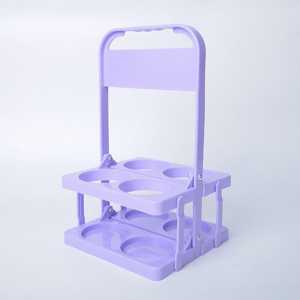 Collapsible 4Bottle Drink Carrier With Handle Portable Bottle Carrier For Beer Soda Wine 11