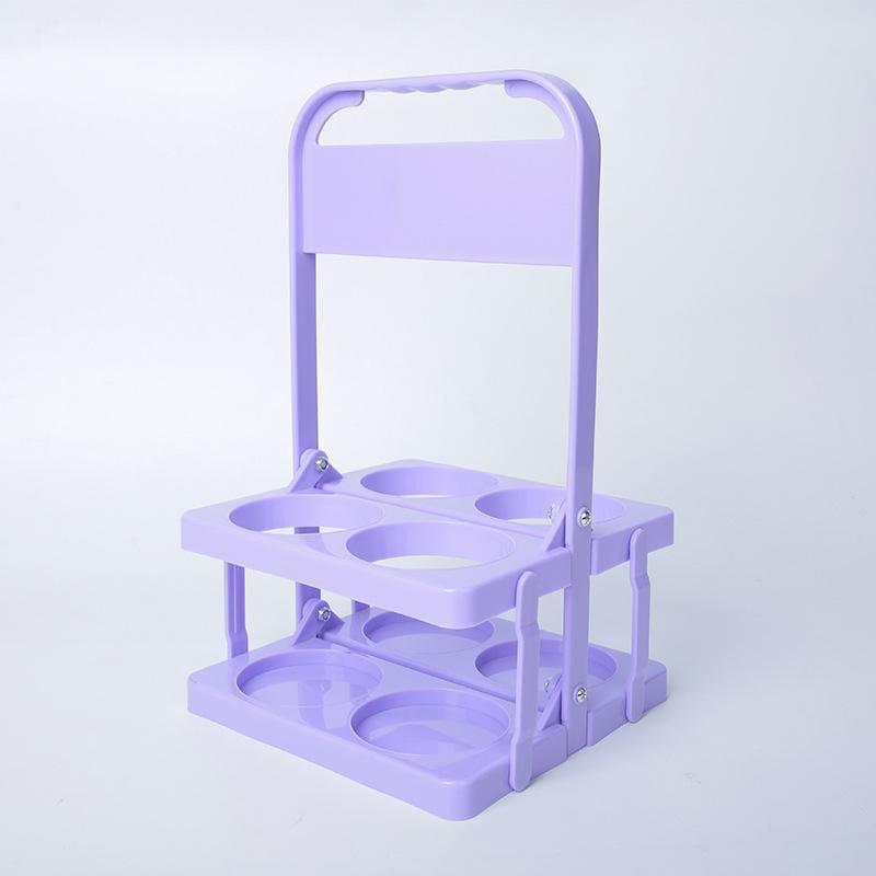 Collapsible 4Bottle Drink Carrier With Handle Portable Bottle Carrier For Beer Soda Wine 11