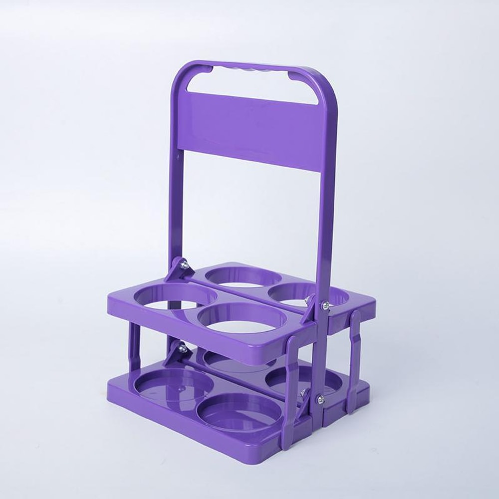 Collapsible 4Bottle Drink Carrier With Handle Portable Bottle Carrier For Beer Soda Wine 10