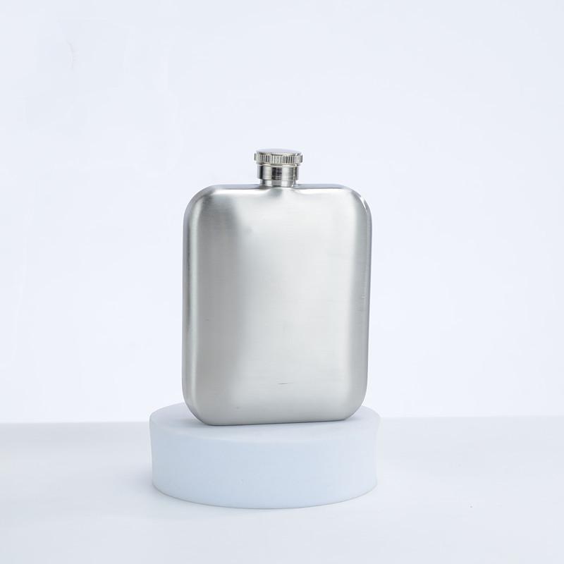 Portable 6oz Hip Flask For Liquor Leakproof Stainless Steel Flask With Screw Cap For Whiskey Spiri 5