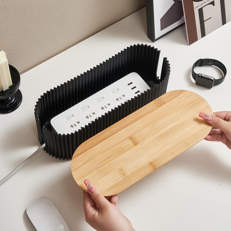 Minimalist Cable Management Box For Desk Cord Organization Power Strip Storage 1