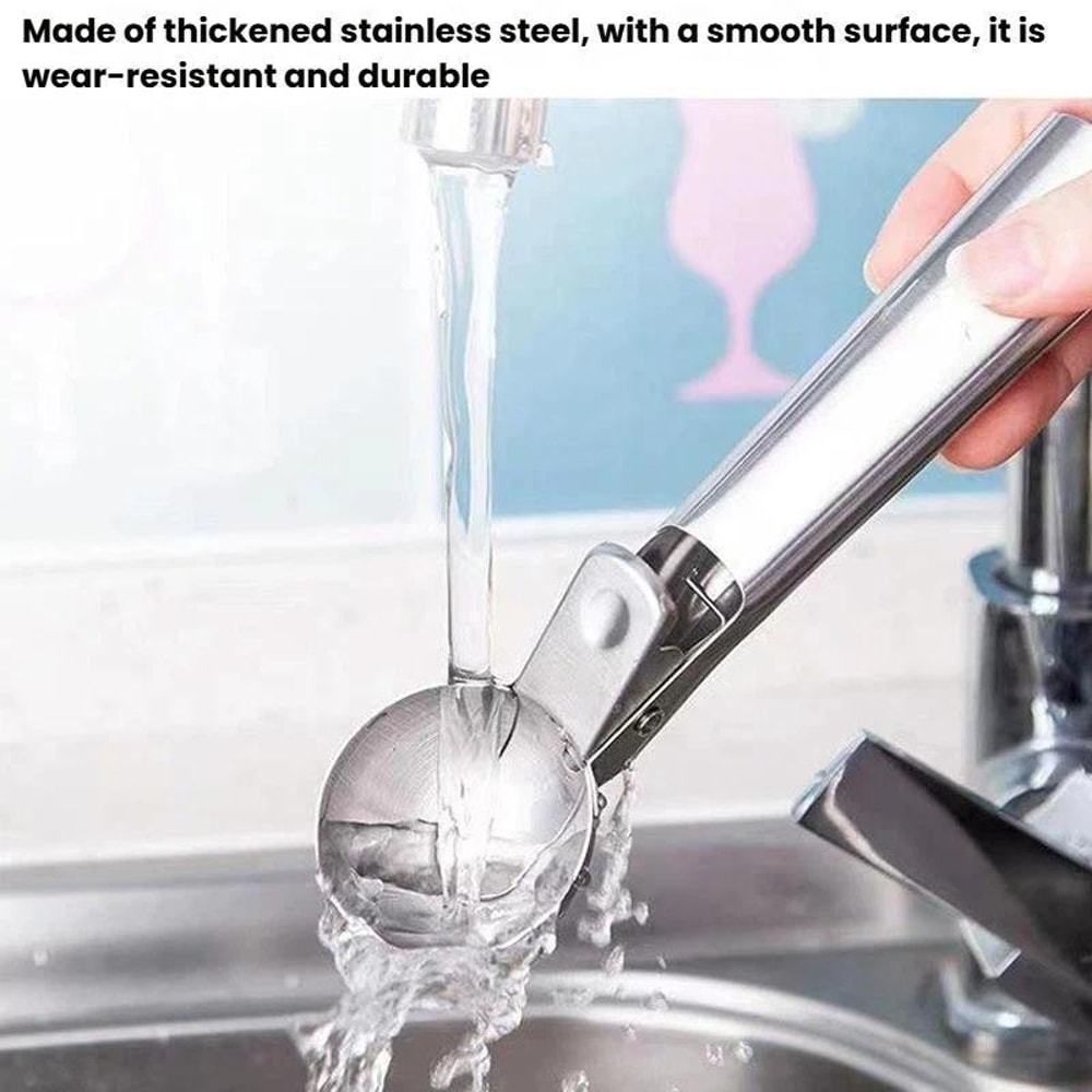 Premium Ice Cream Scoop Fruit Ball Scooper Stainless Steel Trigger Release Kitchen Tool 3
