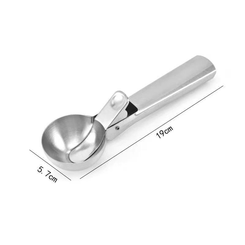 Premium Ice Cream Scoop Fruit Ball Scooper Stainless Steel Trigger Release Kitchen Tool 6