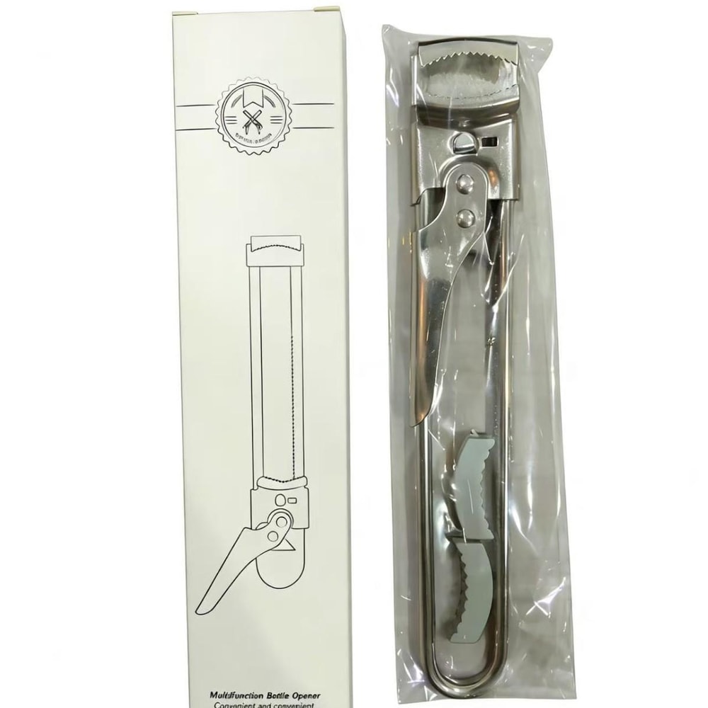 Adjustable Stainless Steel Jar & Bottle Opener for Weak Hands and Tight Lids