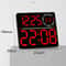 RGB LED Digital Wall Clock With Large Display Dual Alarm Timer Auto Dimming Night Light 8
