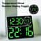 RGB LED Digital Wall Clock With Large Display Dual Alarm Timer Auto Dimming Night Light 3