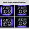 RGB LED Digital Wall Clock With Large Display Dual Alarm Timer Auto Dimming Night Light 6