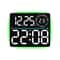 RGB LED Digital Wall Clock With Large Display Dual Alarm Timer Auto Dimming Night Light 12