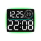 RGB LED Digital Wall Clock With Large Display Dual Alarm Timer Auto Dimming Night Light 12