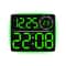 RGB LED Digital Wall Clock With Large Display Dual Alarm Timer Auto Dimming Night Light 11