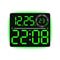 RGB LED Digital Wall Clock With Large Display Dual Alarm Timer Auto Dimming Night Light 11