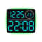 RGB LED Digital Wall Clock With Large Display Dual Alarm Timer Auto Dimming Night Light 13