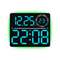 RGB LED Digital Wall Clock With Large Display Dual Alarm Timer Auto Dimming Night Light 13