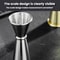 Premium Stainless Steel Cocktail Jigger 30/60ml Double-Sided Measuring Cup