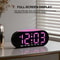 Smart LED Digital Alarm Clock with Night Light, Dual Alarms, Date & Temperature Display