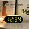 Smart LED Digital Alarm Clock with Night Light, Dual Alarms, Date & Temperature Display
