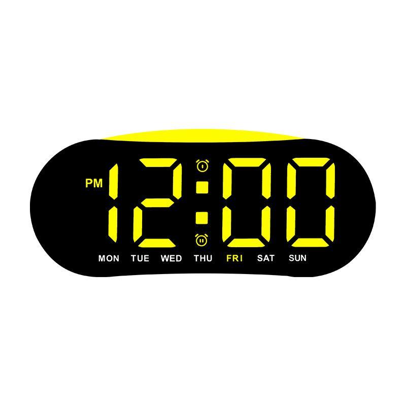 Smart LED Digital Alarm Clock with Night Light, Dual Alarms, Date & Temperature Display