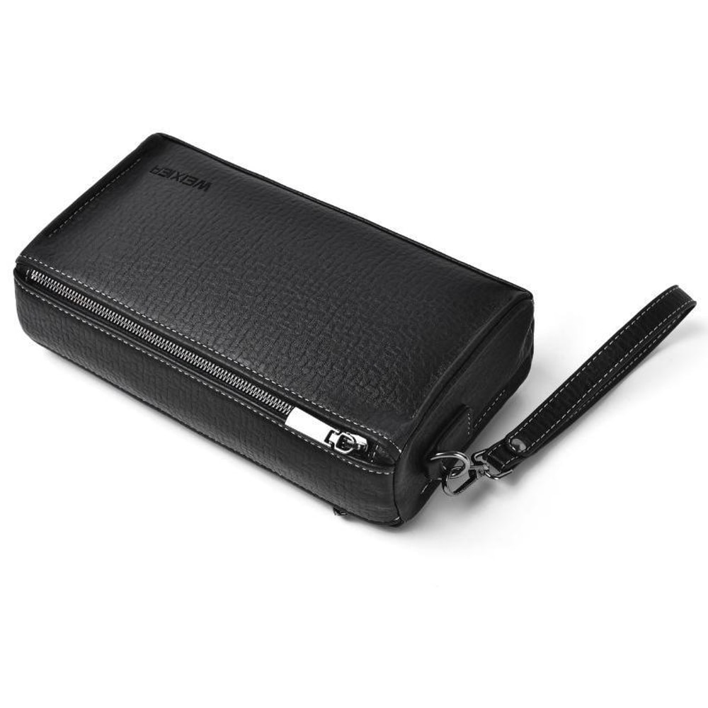 Compact Leather Crossbody Bag For Men Travel Messenger Clutch With Card Slots 4