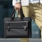 Waterproof 14 Inch Laptop Briefcase Messenger Bag For Men With Luggage Strap And Organized Storage 5
