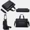 Waterproof 14 Inch Laptop Briefcase Messenger Bag For Men With Luggage Strap And Organized Storage 6