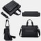 Waterproof 14 Inch Laptop Briefcase Messenger Bag For Men With Luggage Strap And Organized Storage 6