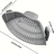 Clip-On Silicone Pasta Strainer for Pots and Pans Heat Resistant Wide Mouth Colander