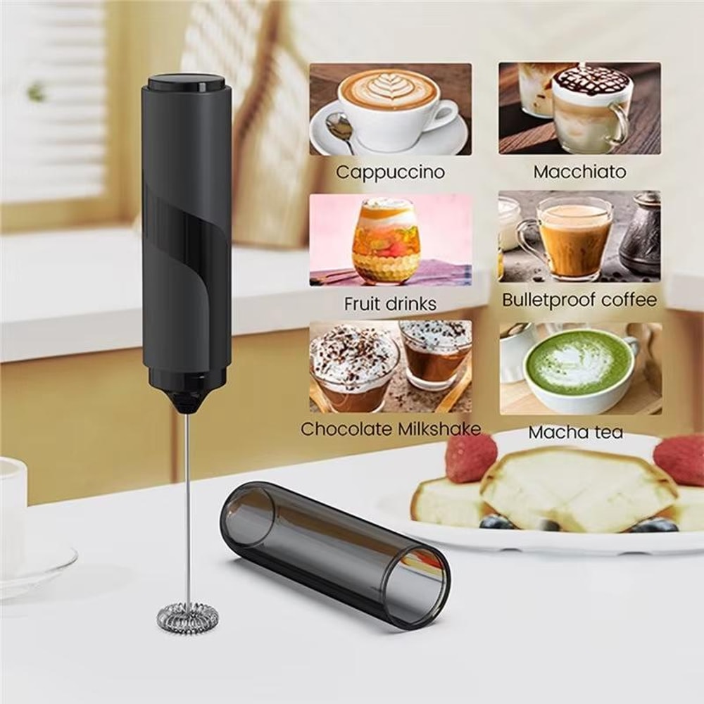 Handheld Milk Frother Electric Coffee Whisk For Lattes Matcha Home Baking 1