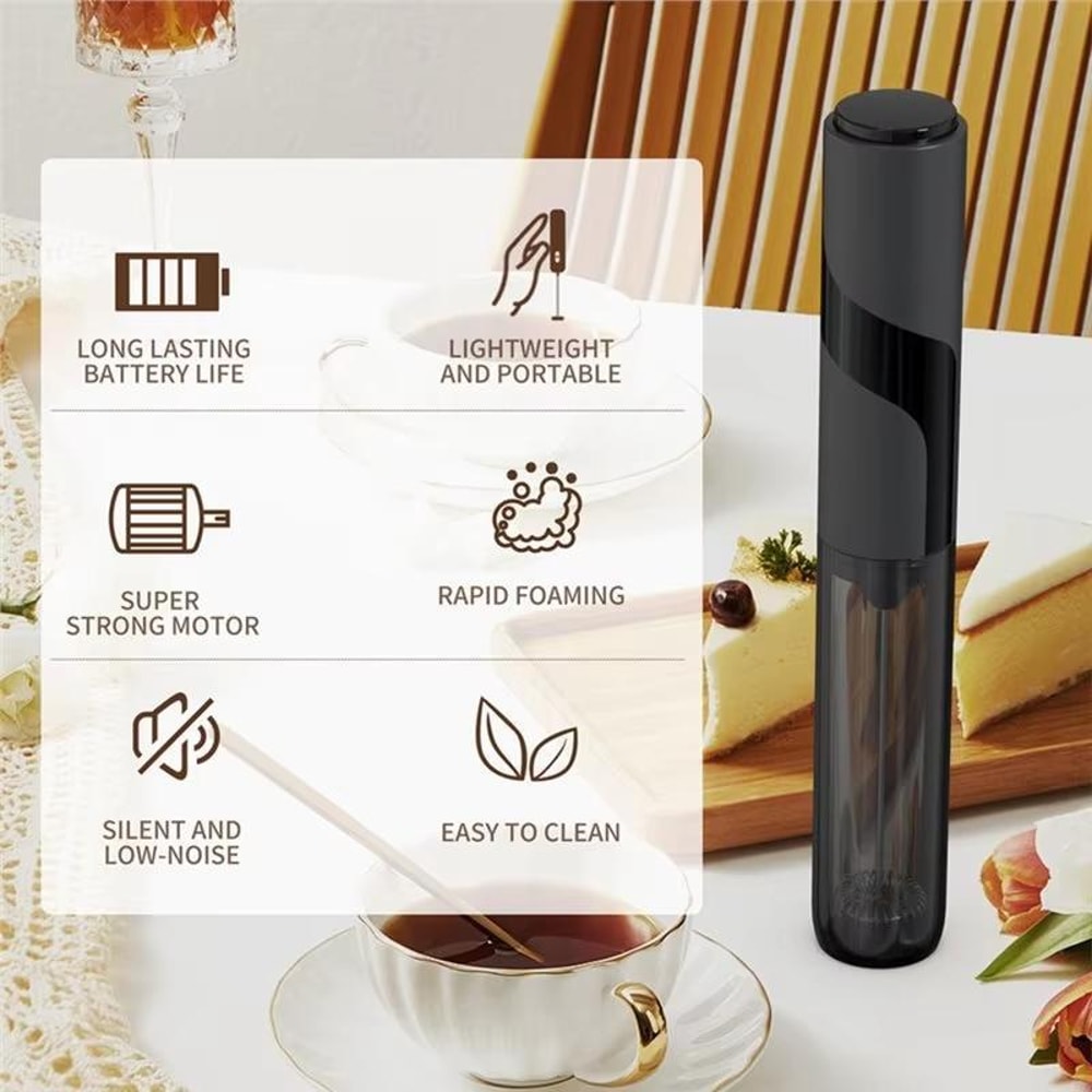 Handheld Milk Frother Electric Coffee Whisk For Lattes Matcha Home Baking 2