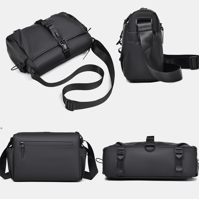 Men Sling Bag Large Capacity Chest Pack With Magnetic Buckle Expandable Gear Holder 7
