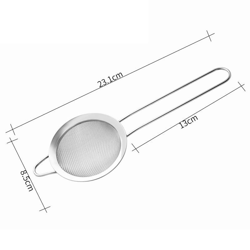 Premium Stainless Steel Mesh Strainer for Milk, Juice & Flour Sifting