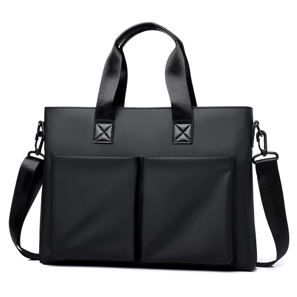 Waterproof Laptop Briefcase Messenger Bag For Men With Luggage Strap And MultiPocket Business Stora 8