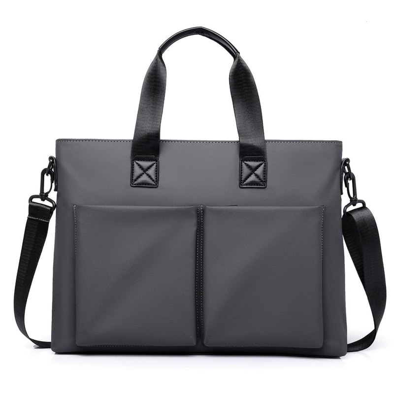 Waterproof Laptop Briefcase Messenger Bag For Men With Luggage Strap And MultiPocket Business Stora 10