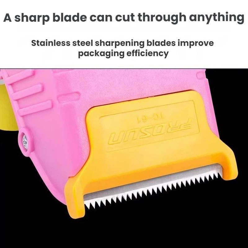 Adjustable Packing Tape Dispenser With Stainless Steel Blade For Fast Carton Sealing 6
