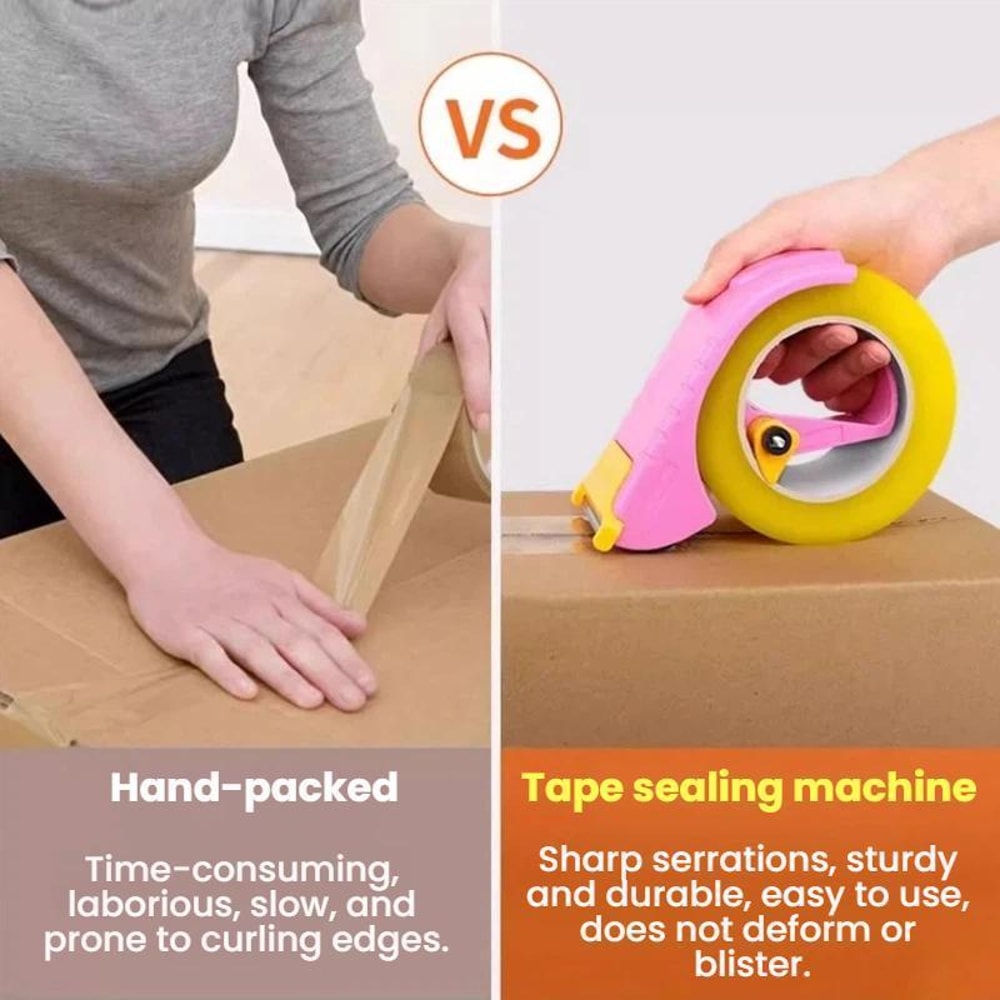 Adjustable Packing Tape Dispenser With Stainless Steel Blade For Fast Carton Sealing 8