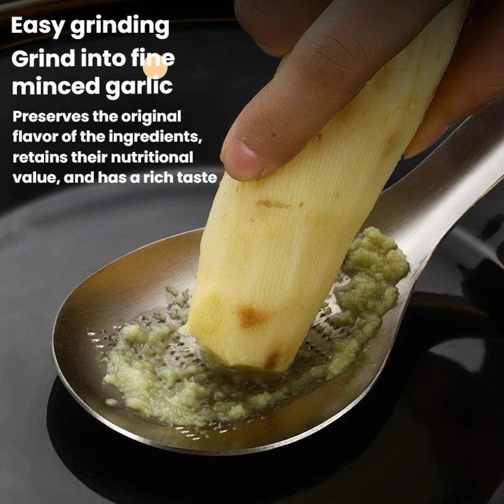Stainless Steel Garlic Press Ginger Grinder Manual Kitchen Masher Tool 1