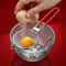 Premium Stainless Steel Egg Separator with Spiral Yolk Filter and Non-Slip Handle