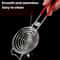 Premium Stainless Steel Egg Separator with Spiral Yolk Filter and Non-Slip Handle