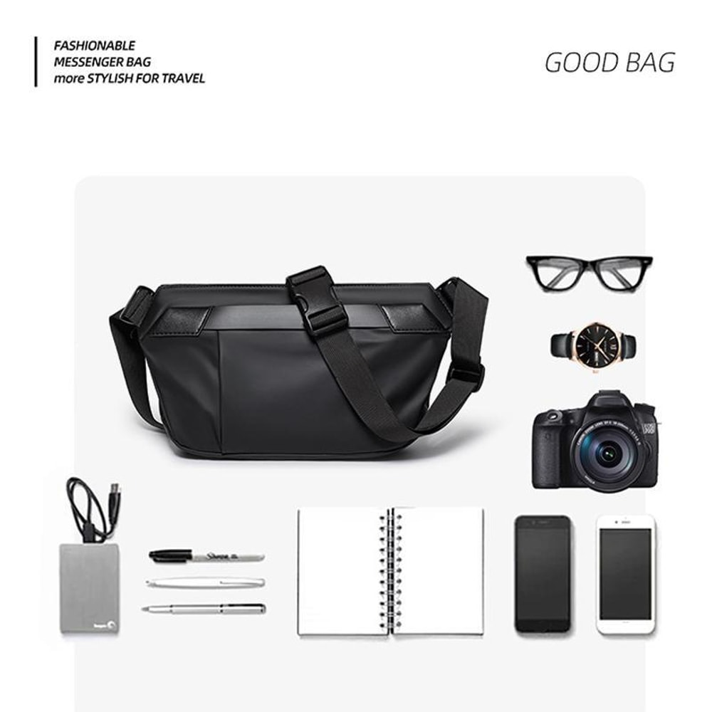 Waterproof Techwear Sling Bag Crossbody Chest Pack for Men