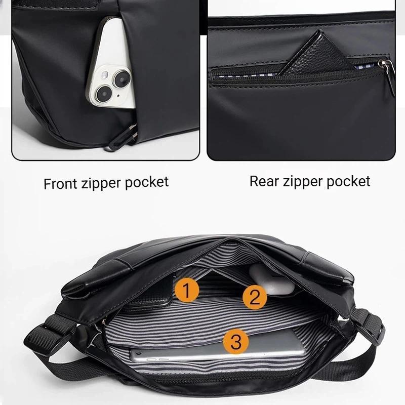 Waterproof Techwear Sling Bag Crossbody Chest Pack for Men