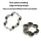 5-Piece Stainless Steel Cookie Cutter Set Flower Shapes for Cookies, Biscuits & Baking Creations